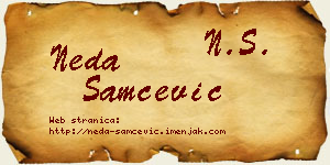 Neda Samčević vizit kartica